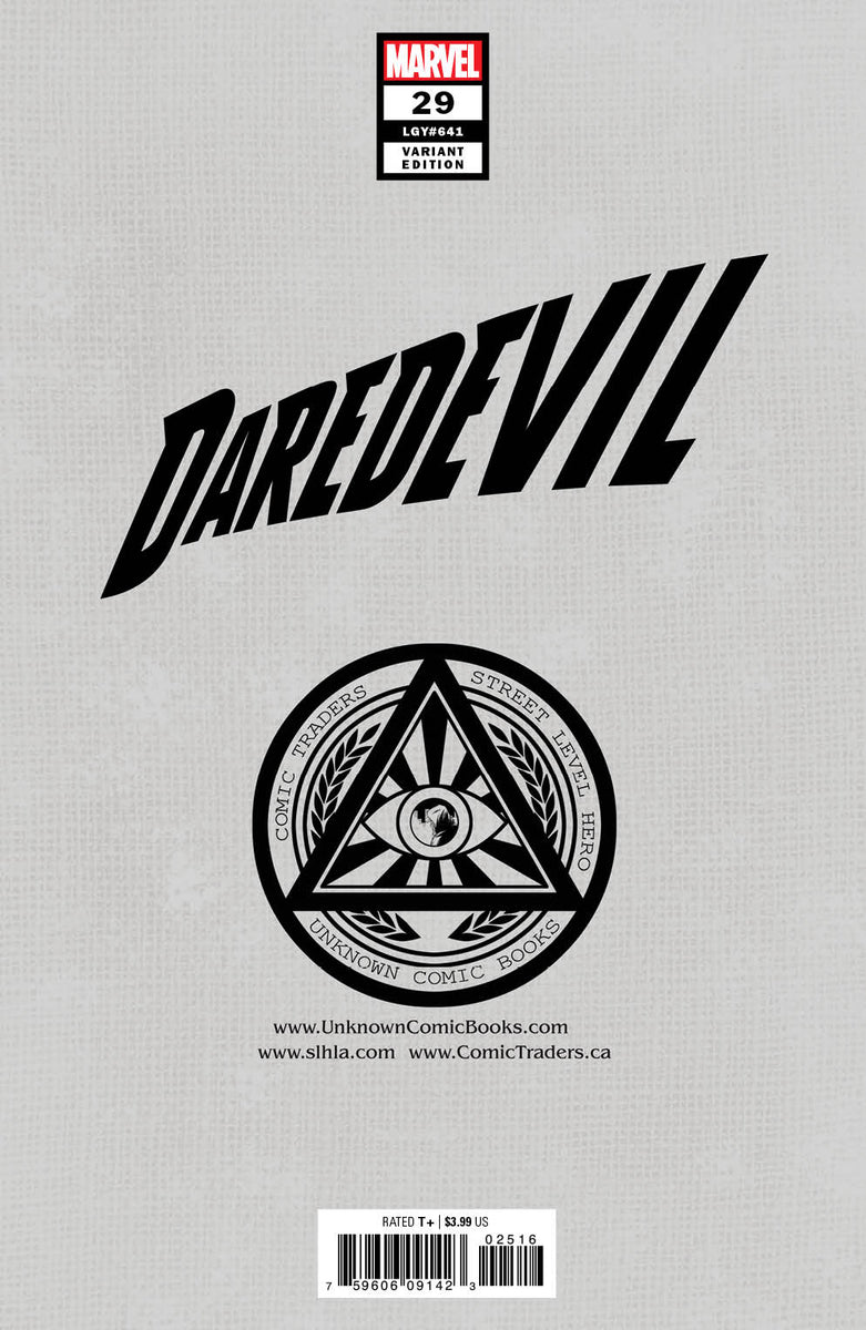 DAREDEVIL #29 UNKNOWN COMICS DAVID NAKAYAMA EXCLUSIVE COLOR BLEED