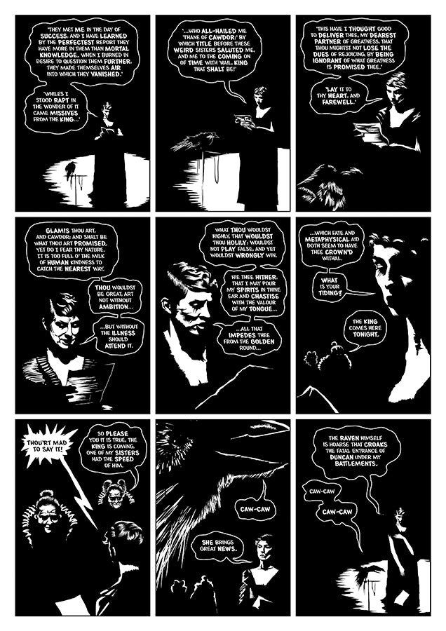 The Tragedie of Macbeth Graphic Novel Clover Press