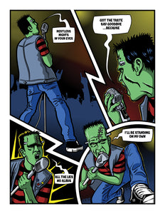 Electric Frankenstein Illustrated Lyrics