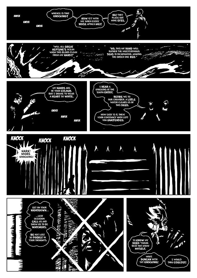 The Tragedie of Macbeth Graphic Novel Clover Press