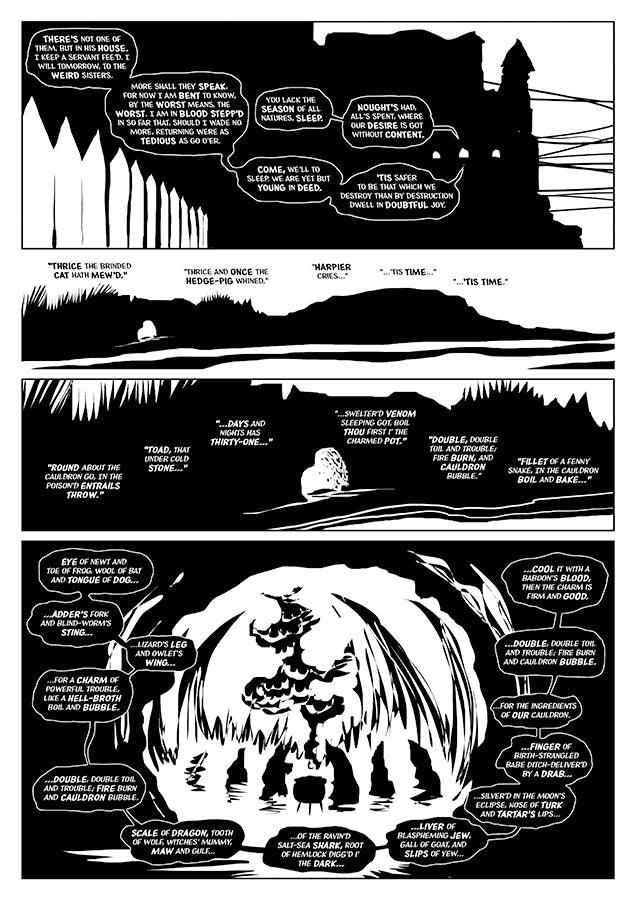 The Tragedie of Macbeth Graphic Novel Clover Press