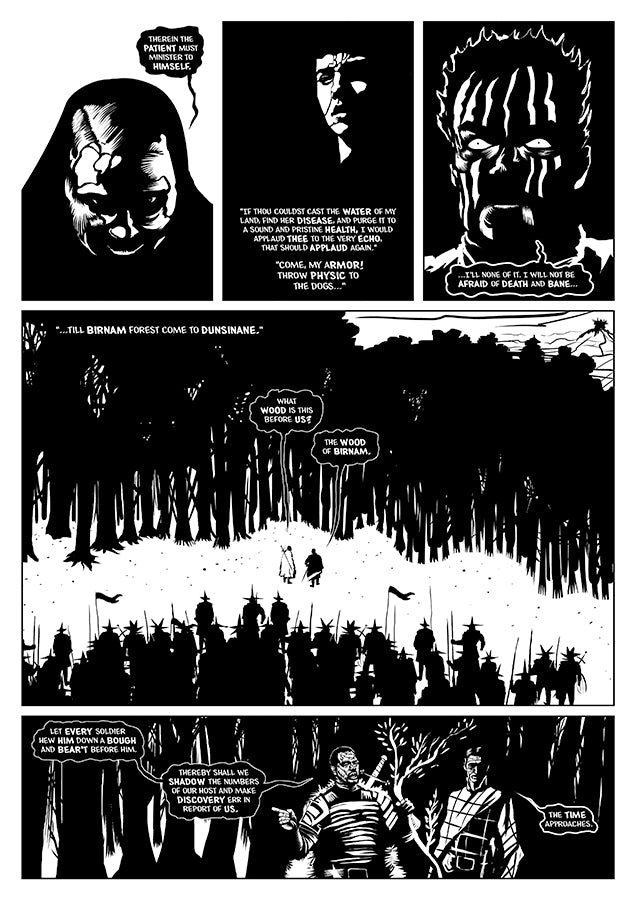 The Tragedie of Macbeth Graphic Novel Clover Press