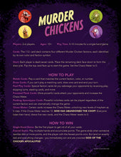 Load image into Gallery viewer, I Love Apocalyptic Zombie Misfits Murder Chickens Card Game