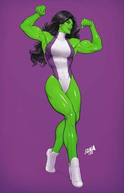 She-Hulk 2 Unknown Comics David Nakayama Exclusive Virgin Color Bleed Var (02/23/2022)