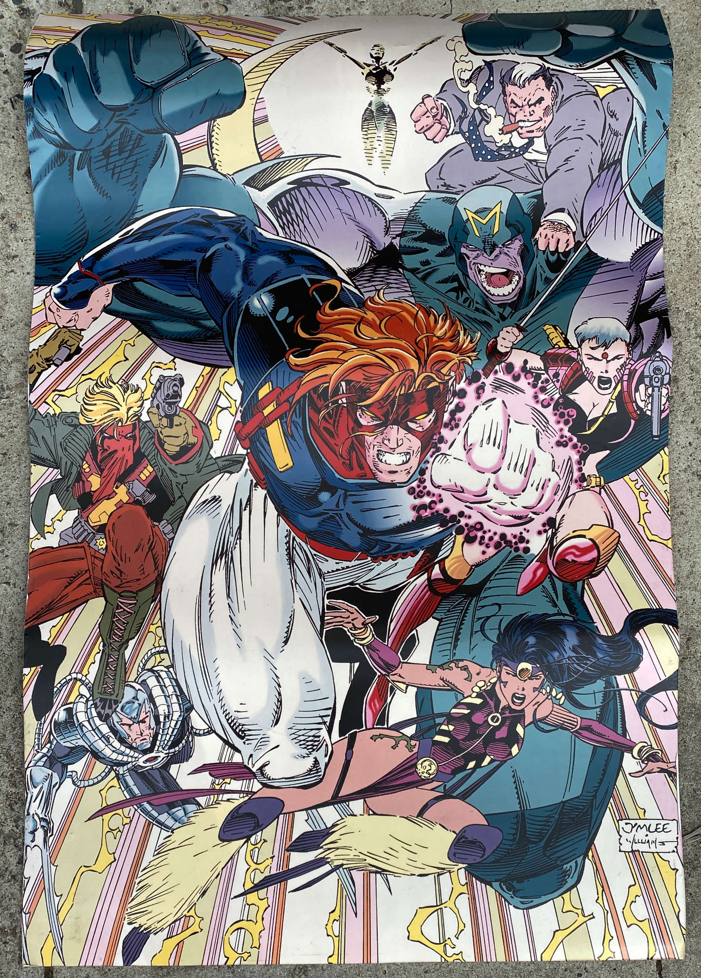 WILDC.A.T.S. Convention Booth Banner • Jim Lee • Wildstorm