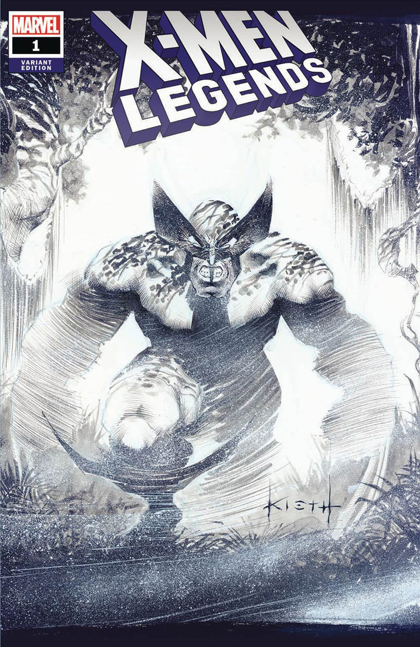 SIGNED Sam Kieth X-men Legends Exclusive Cover, featuring Wolverine.
